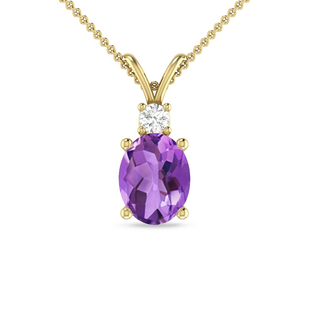 Yellow Gold - Amethyst