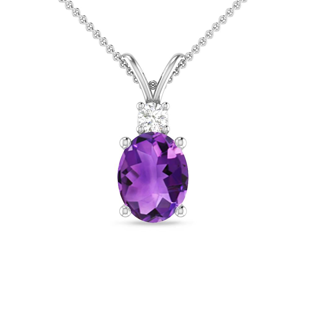 White Gold - Amethyst