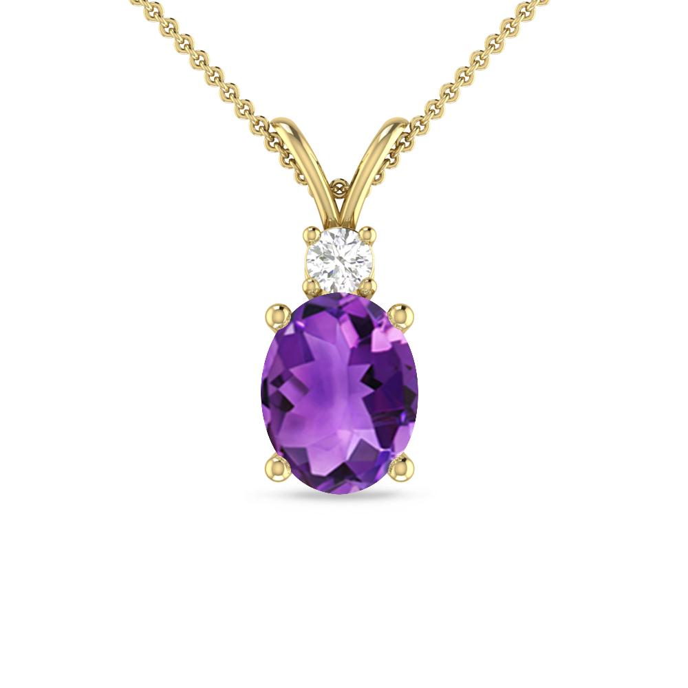 Yellow Gold - Amethyst