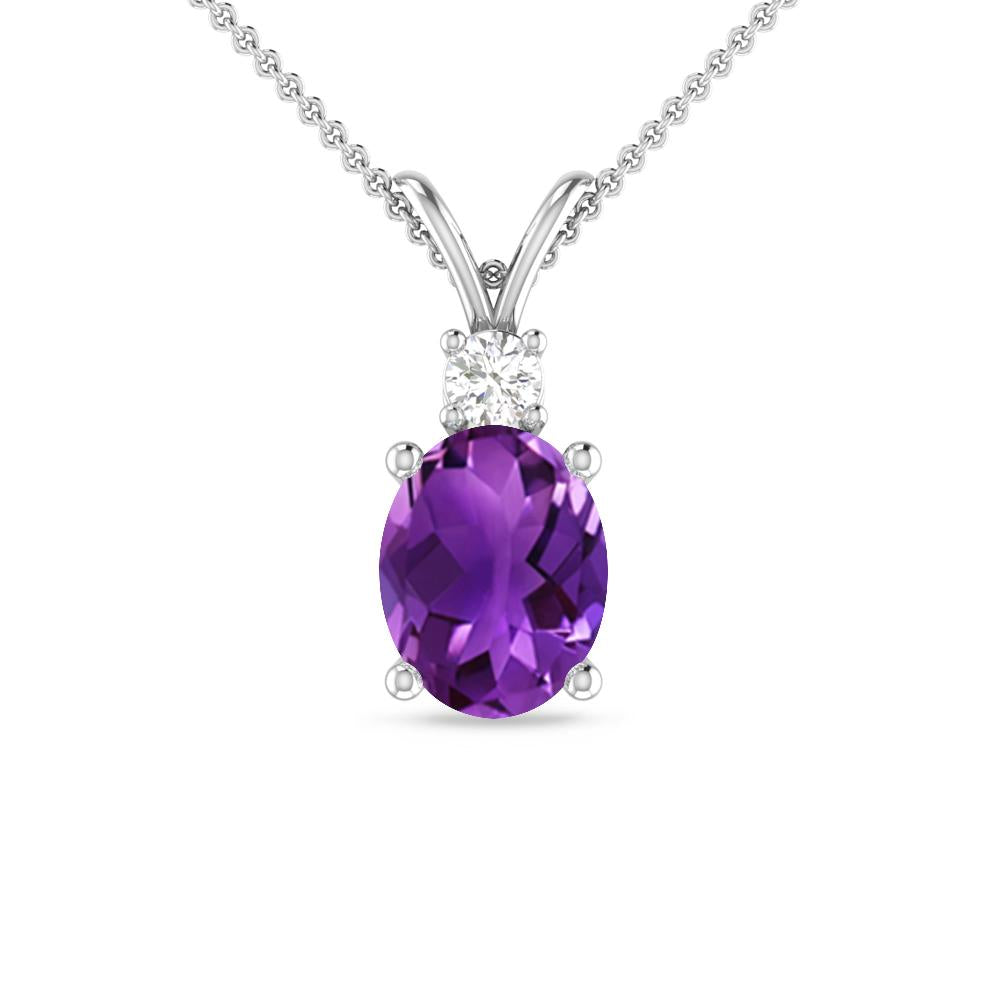 White Gold - Amethyst