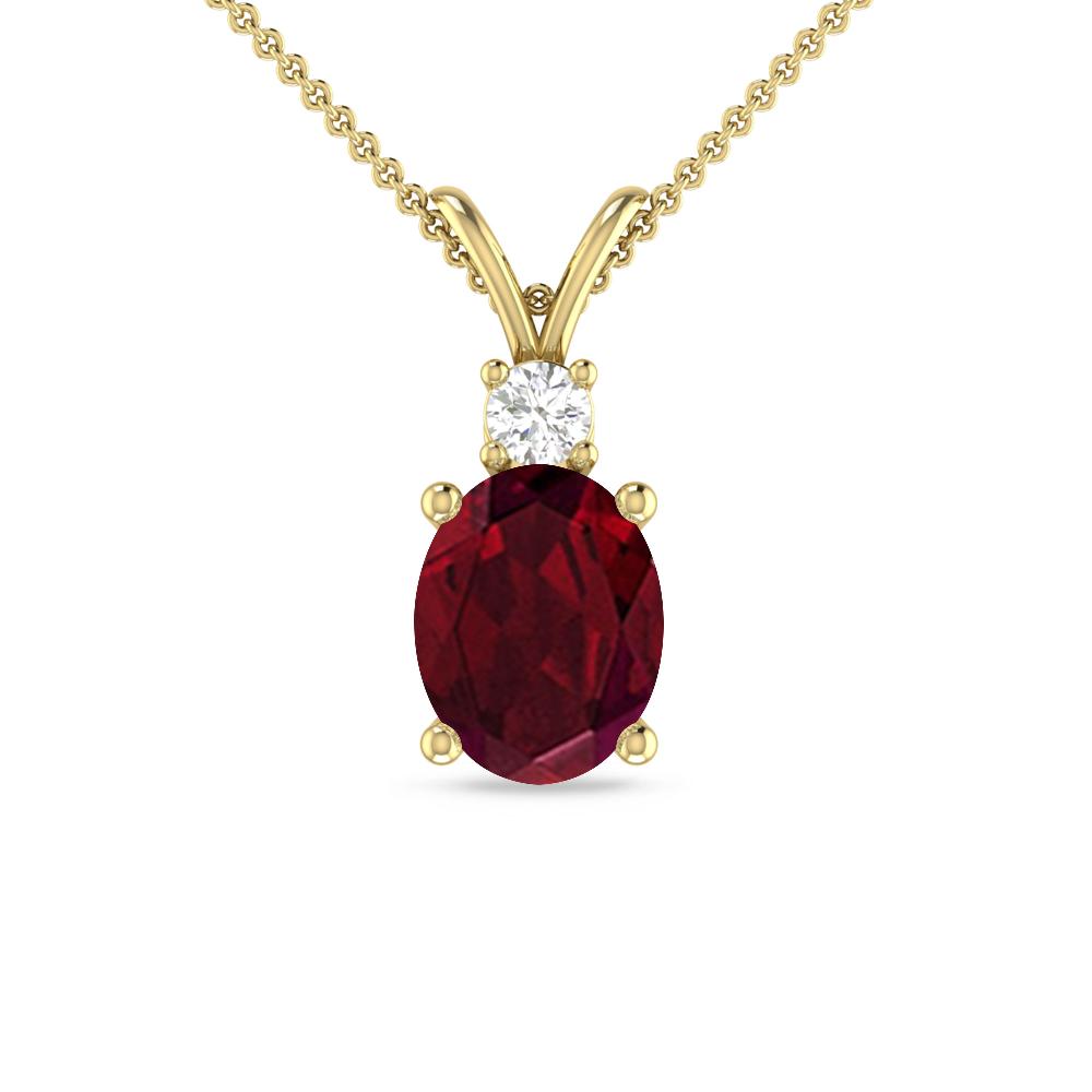 Yellow Gold - Garnet