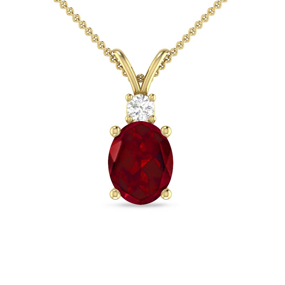 Yellow Gold - Garnet