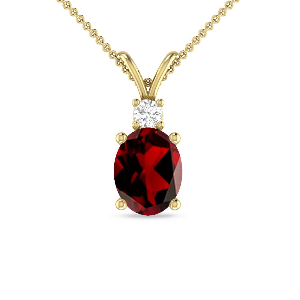 Yellow Gold - Garnet