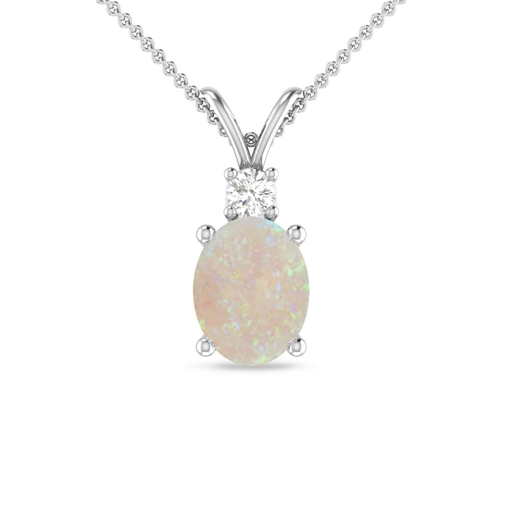 White Gold - Opal