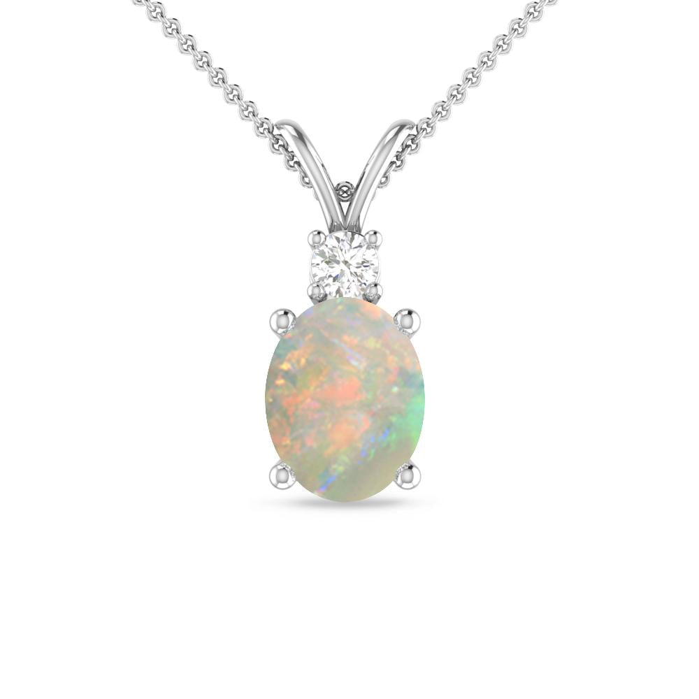 White Gold - Opal