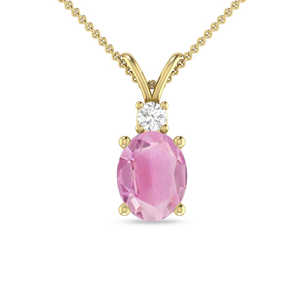 Yellow Gold - Pink Tourmaline