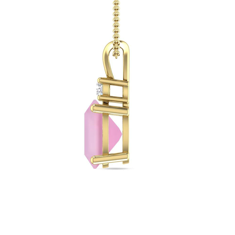 Yellow Gold - Pink Tourmaline