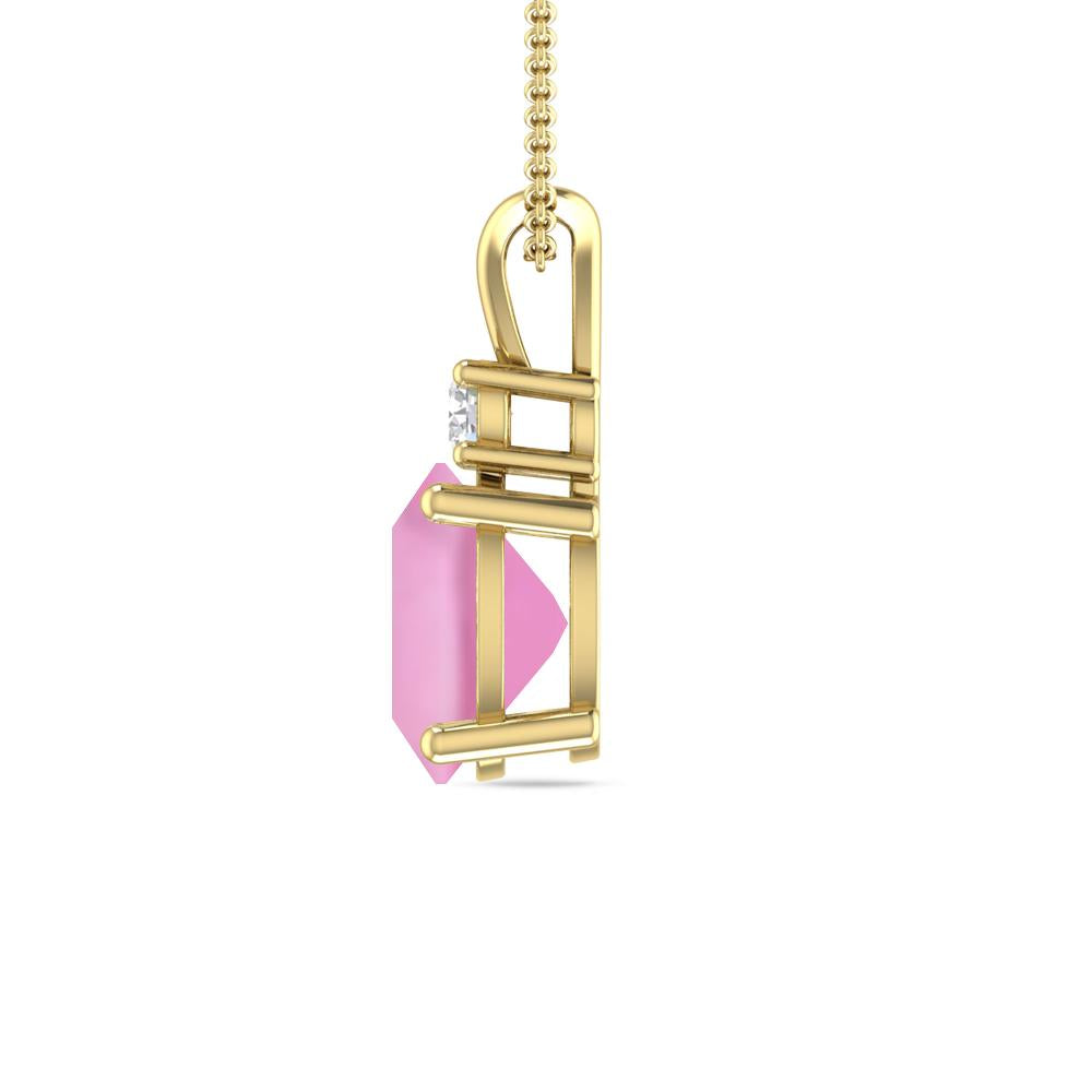 Yellow Gold - Pink Tourmaline