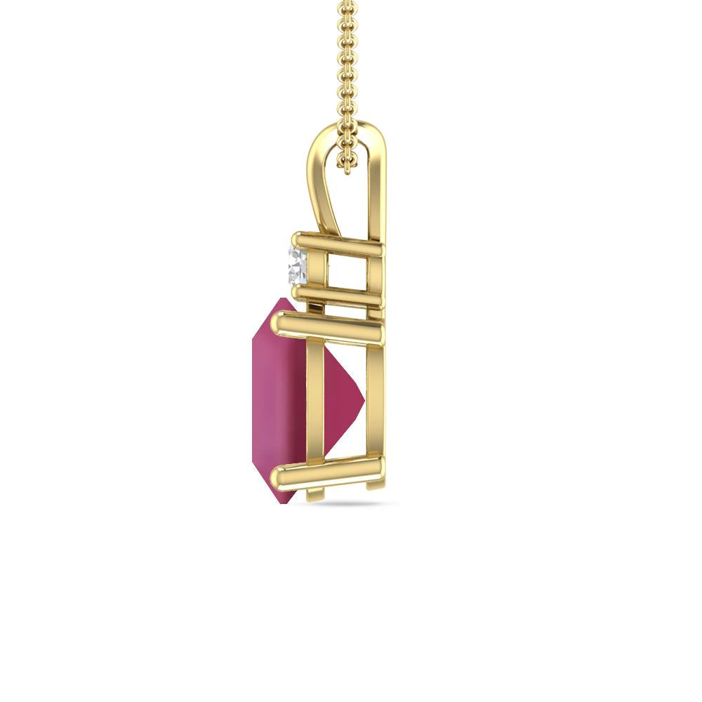 Yellow Gold - Pink Tourmaline