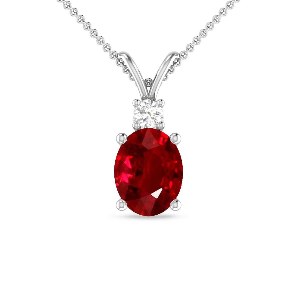 White Gold - Ruby