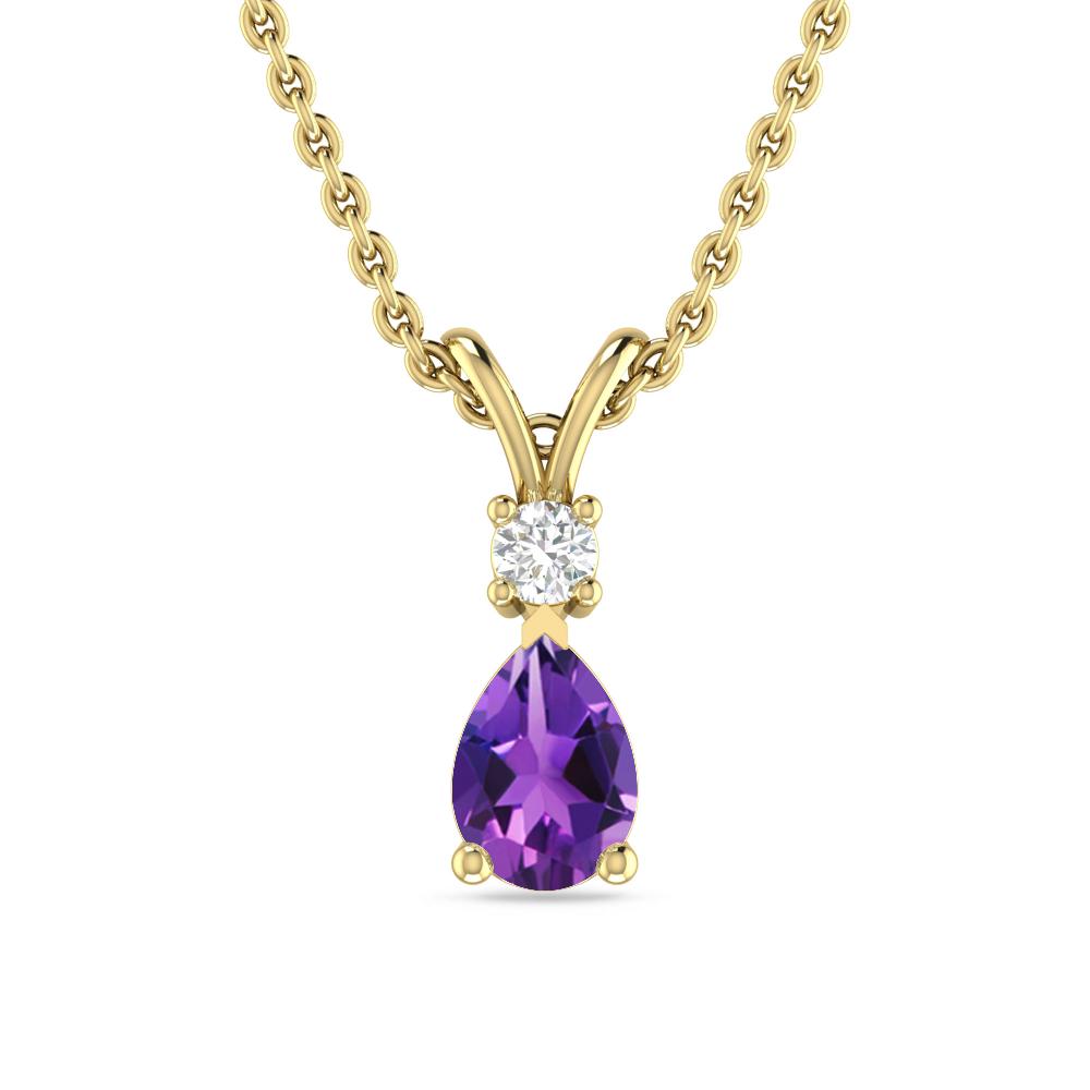 Yellow Gold - Amethyst