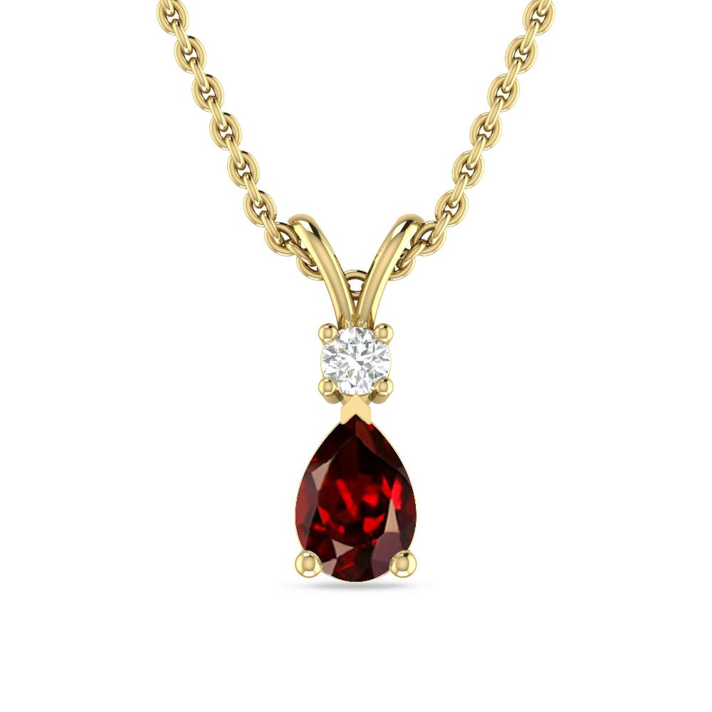 Yellow Gold - Garnet