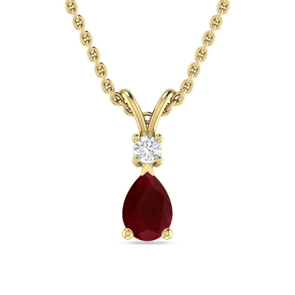 Yellow Gold - Ruby