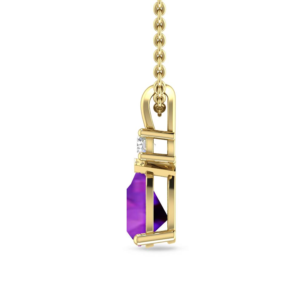 Yellow Gold - Amethyst