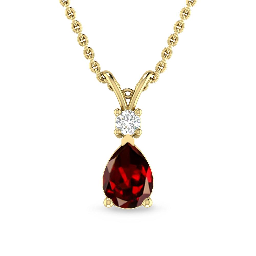 Yellow Gold - Garnet