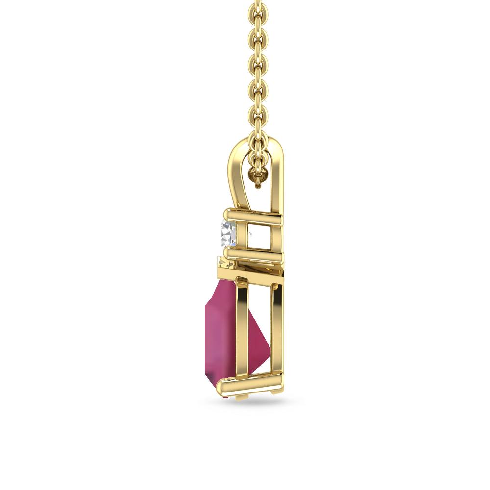 Yellow Gold - Pink Tourmaline