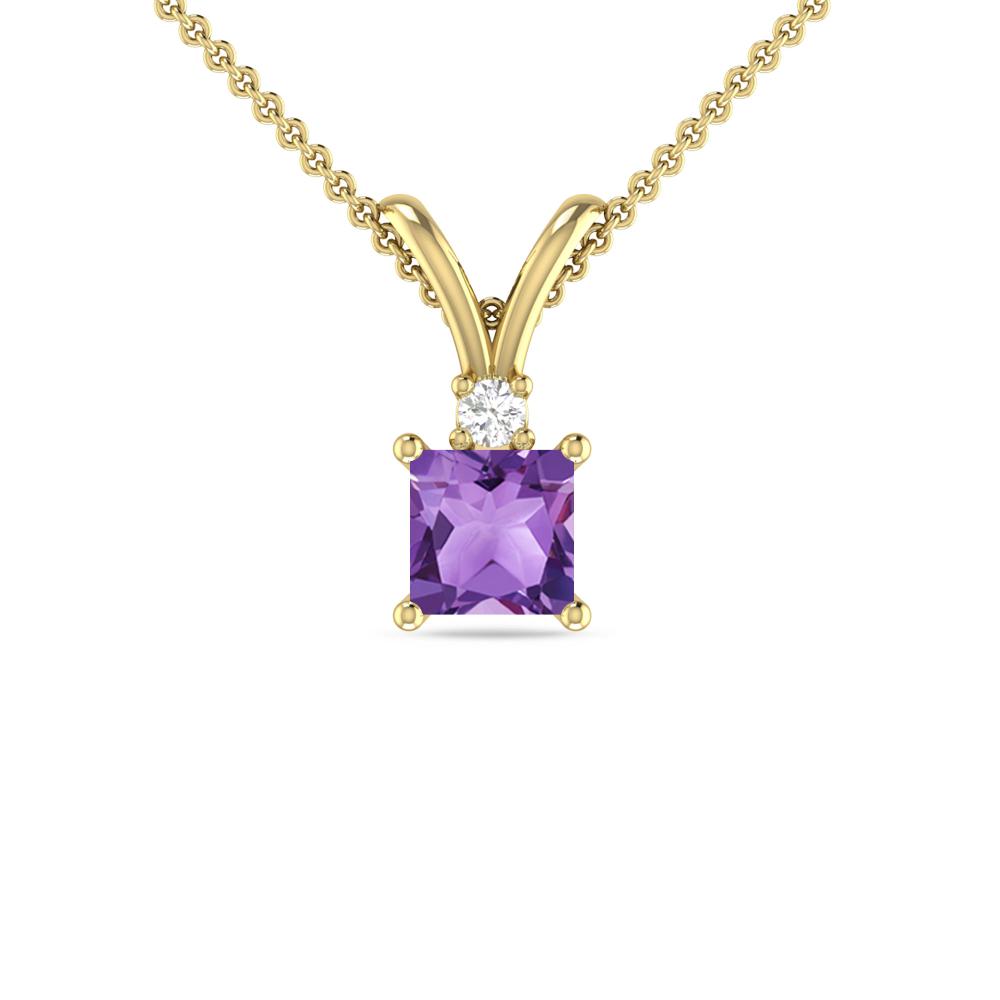 Yellow Gold - Amethyst