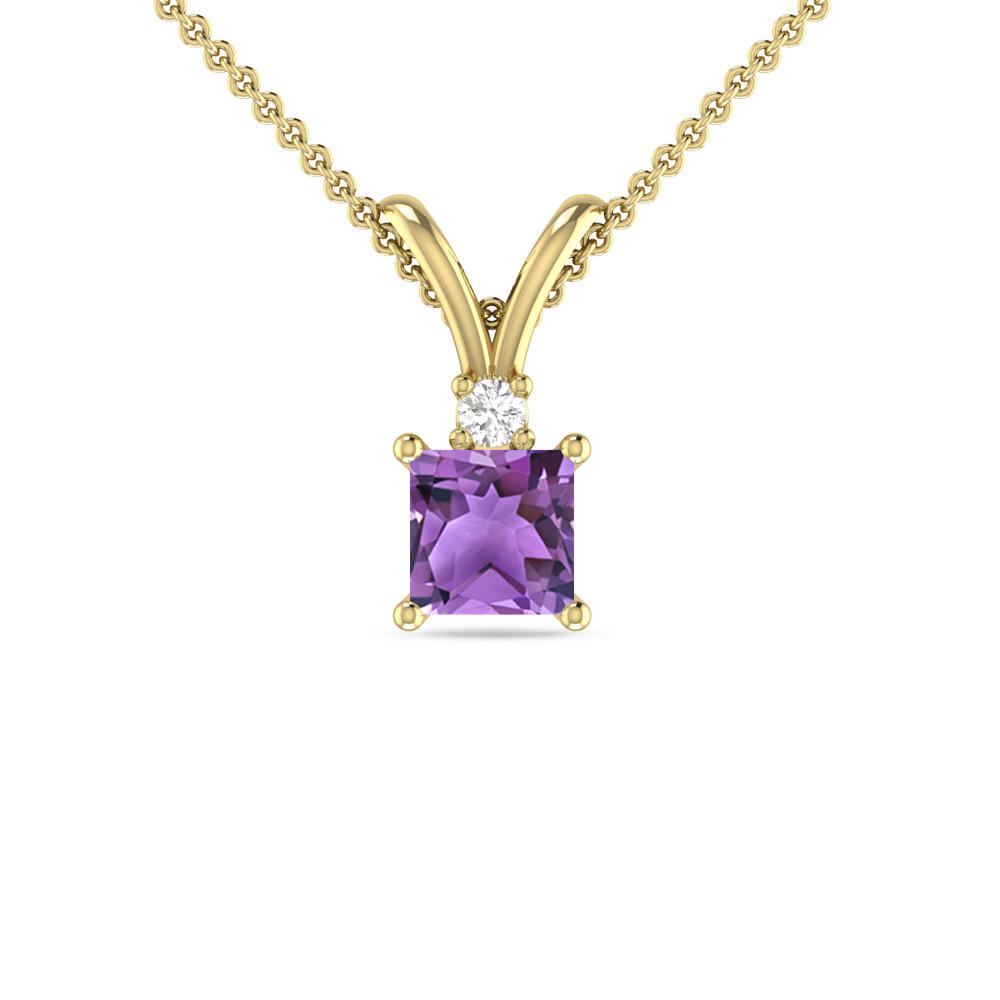 Yellow Gold - Amethyst