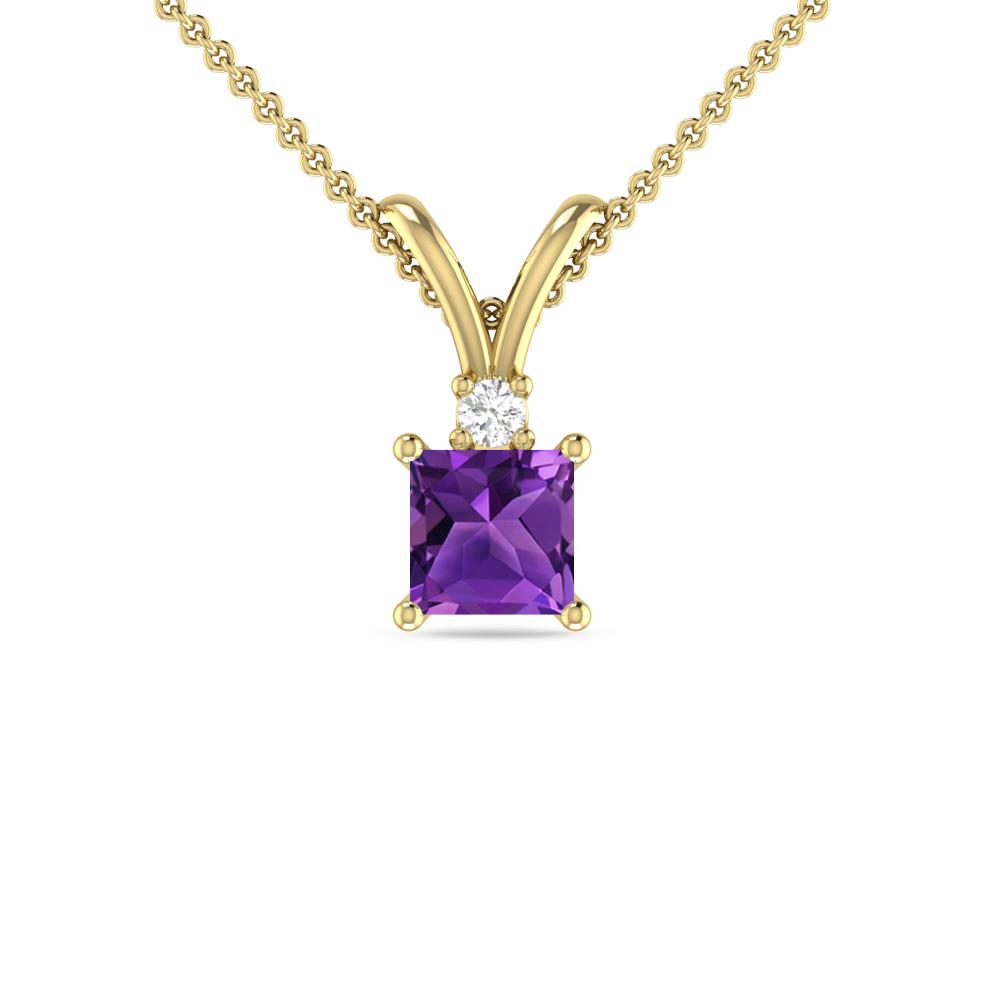 Yellow Gold - Amethyst