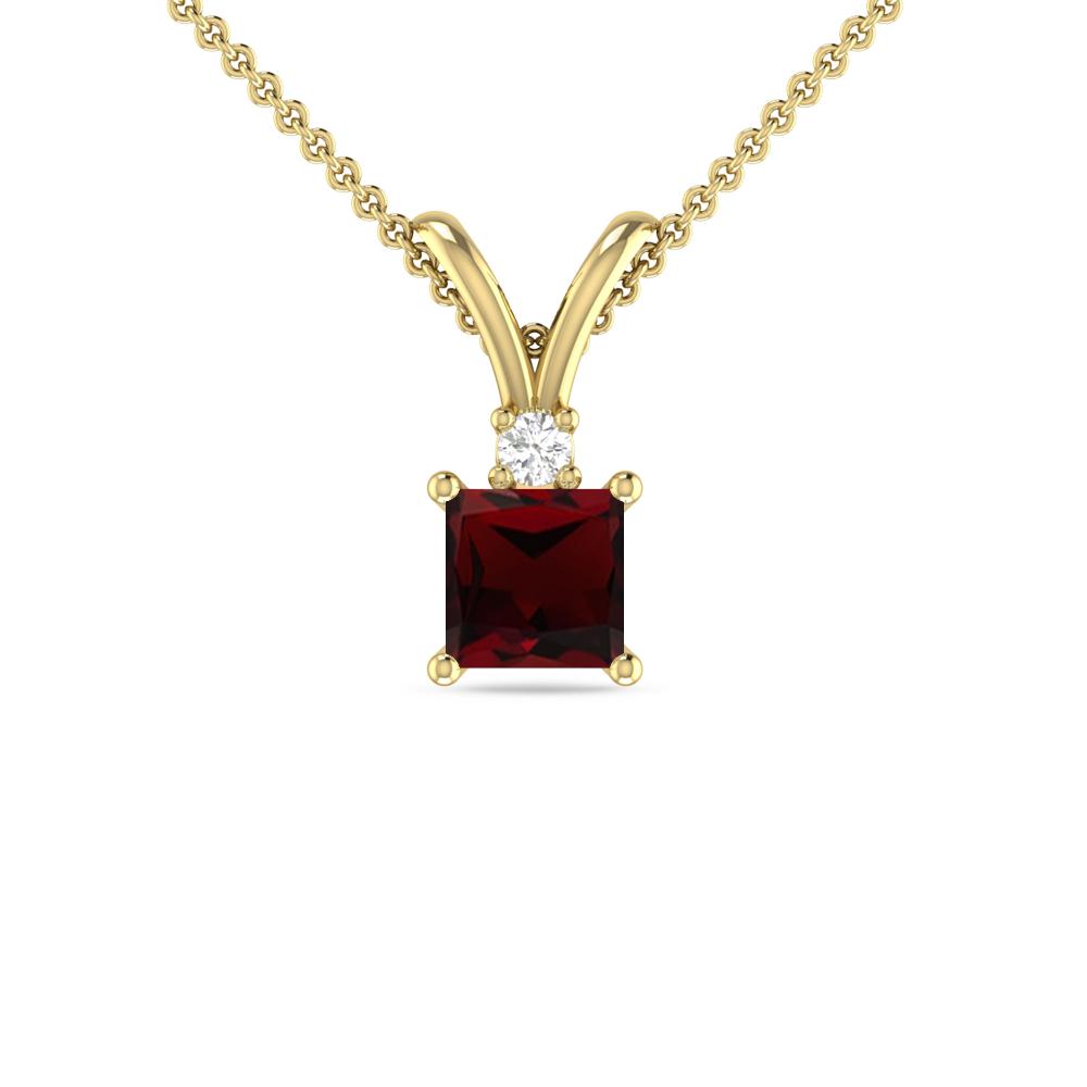 Yellow Gold - Garnet