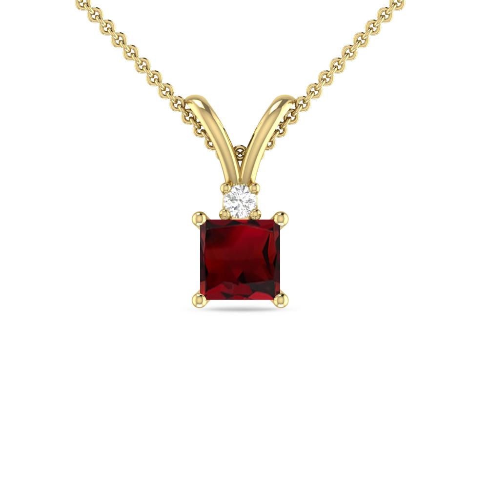 Yellow Gold - Garnet