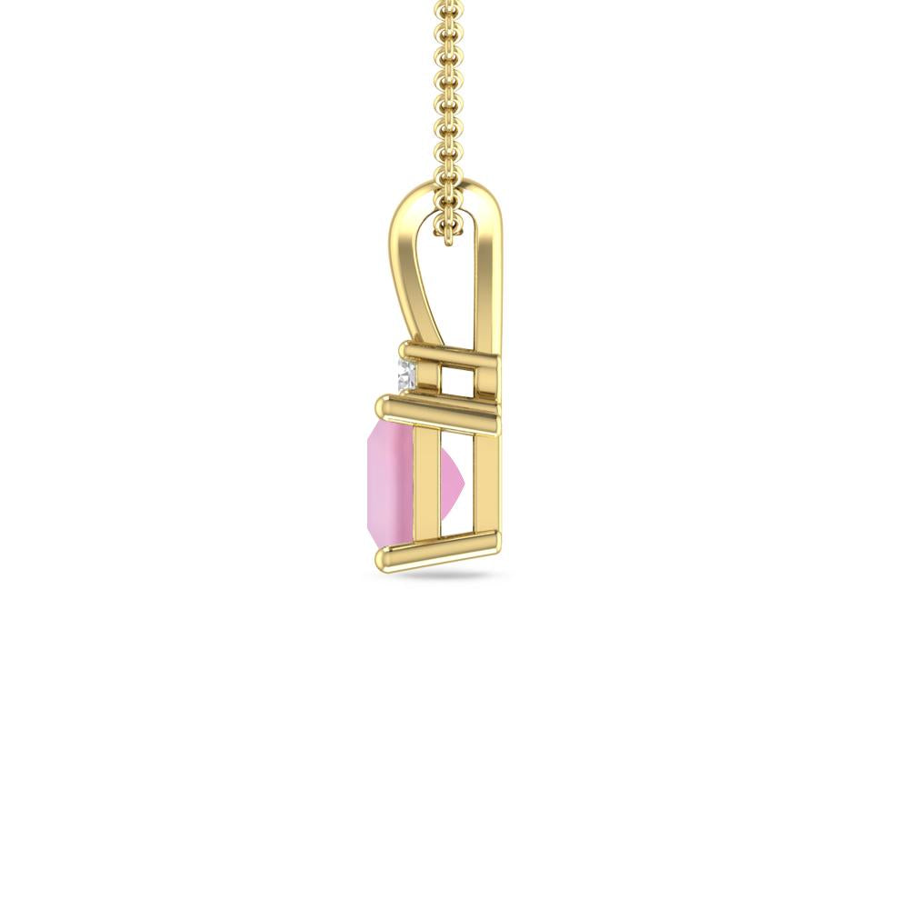 Yellow Gold - Pink Tourmaline