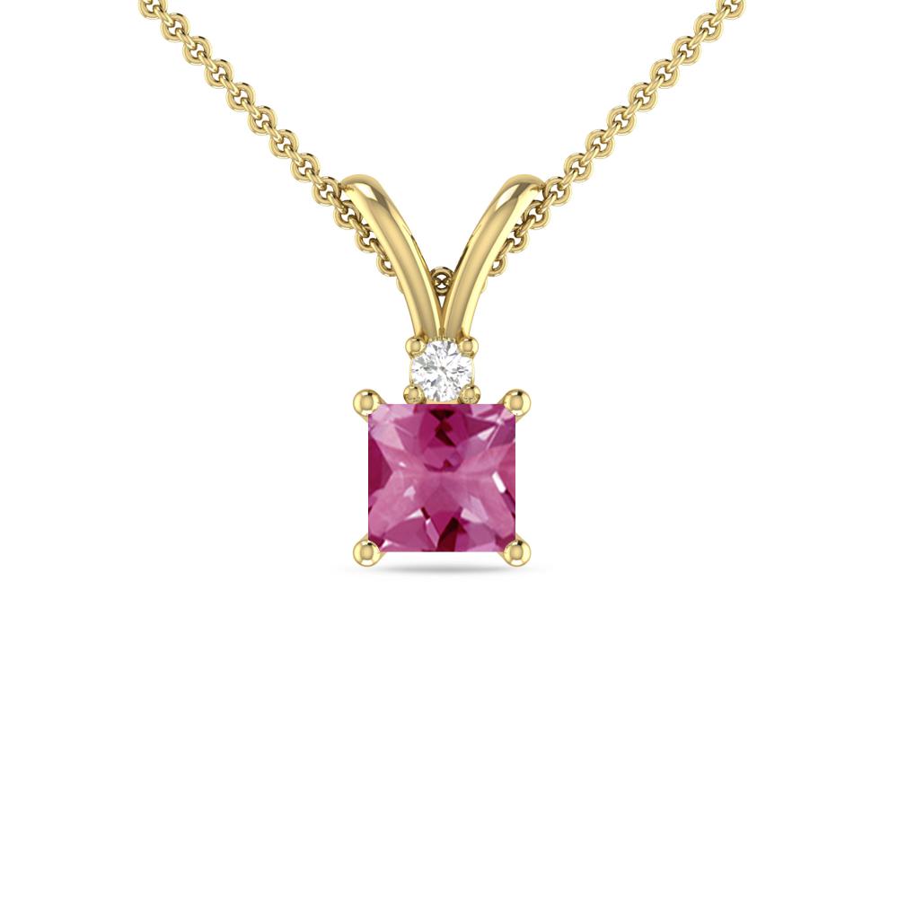 Yellow Gold - Pink Tourmaline