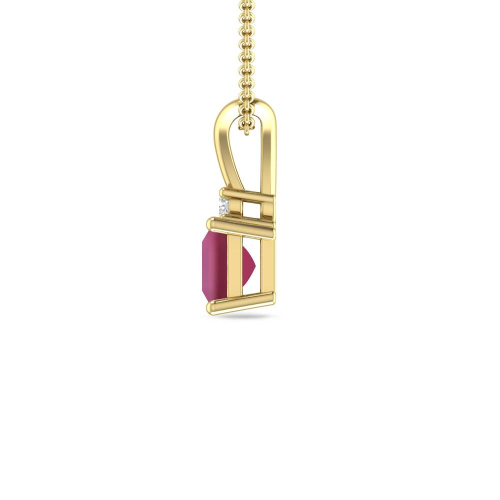 Yellow Gold - Pink Tourmaline