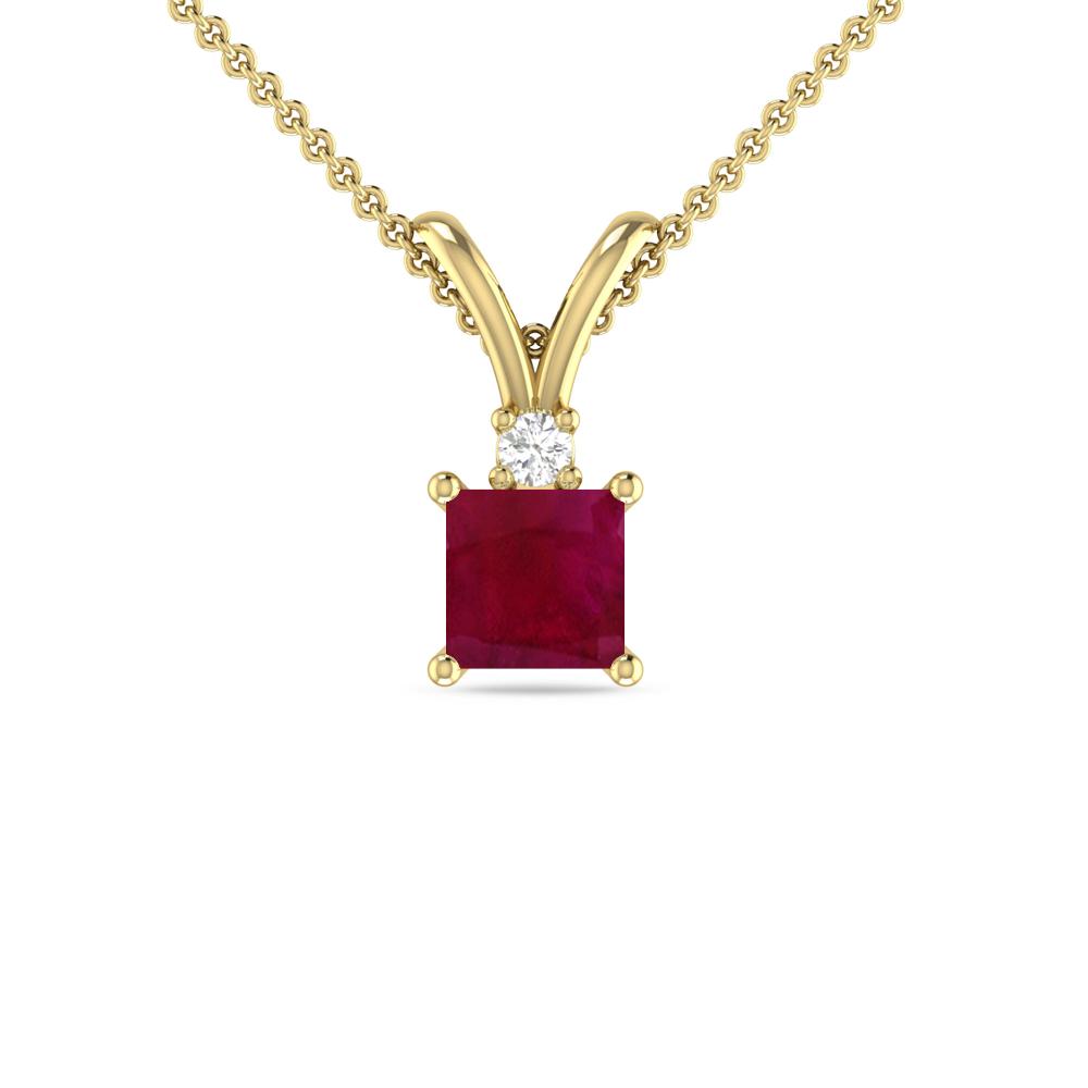 Yellow Gold - Ruby