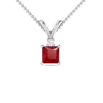 White Gold - Ruby