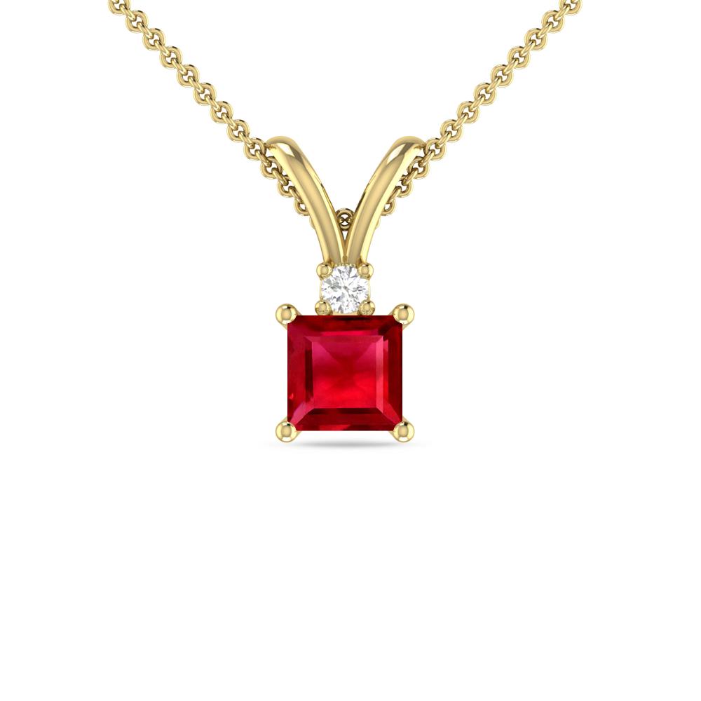 Yellow Gold - Ruby