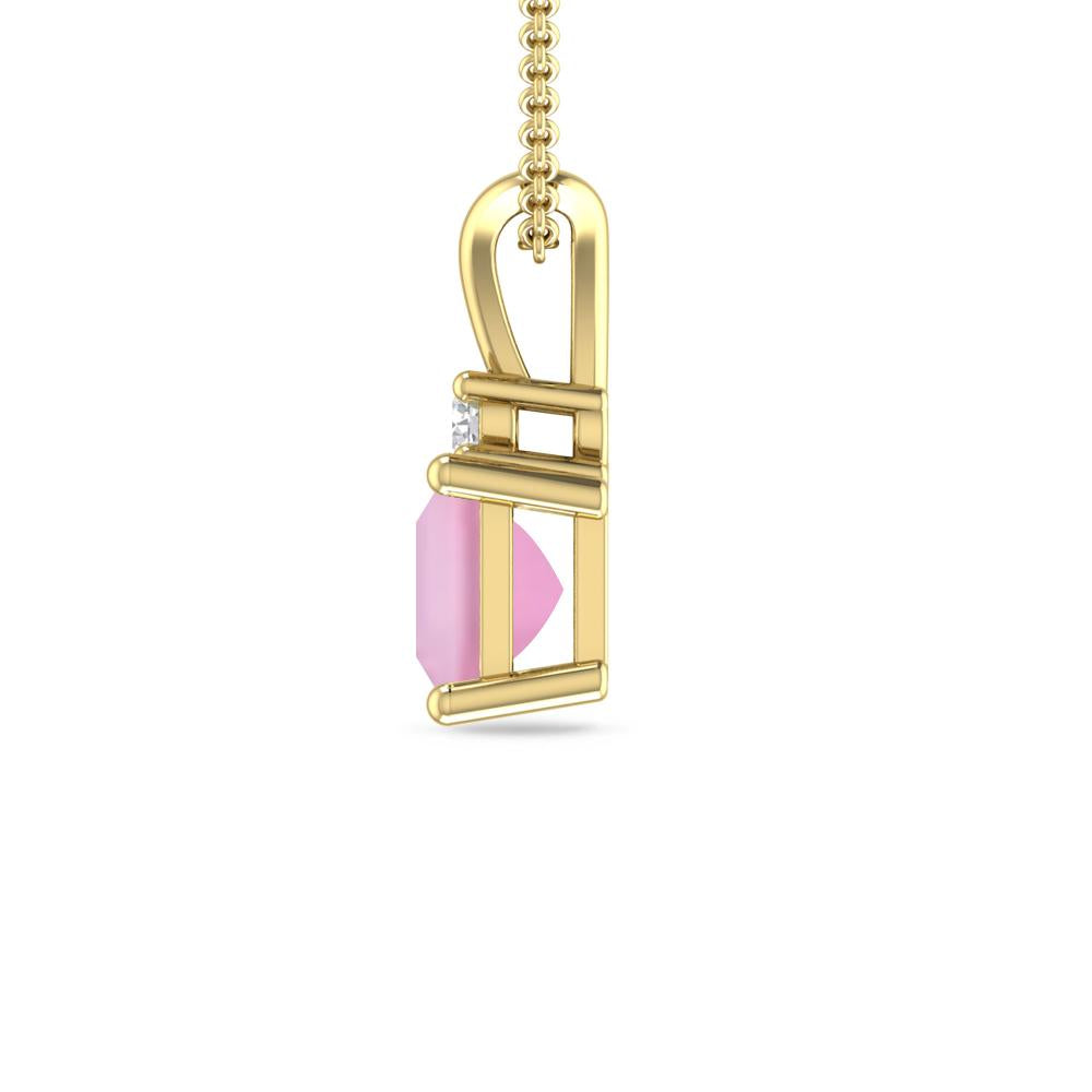 Yellow Gold - Pink Tourmaline