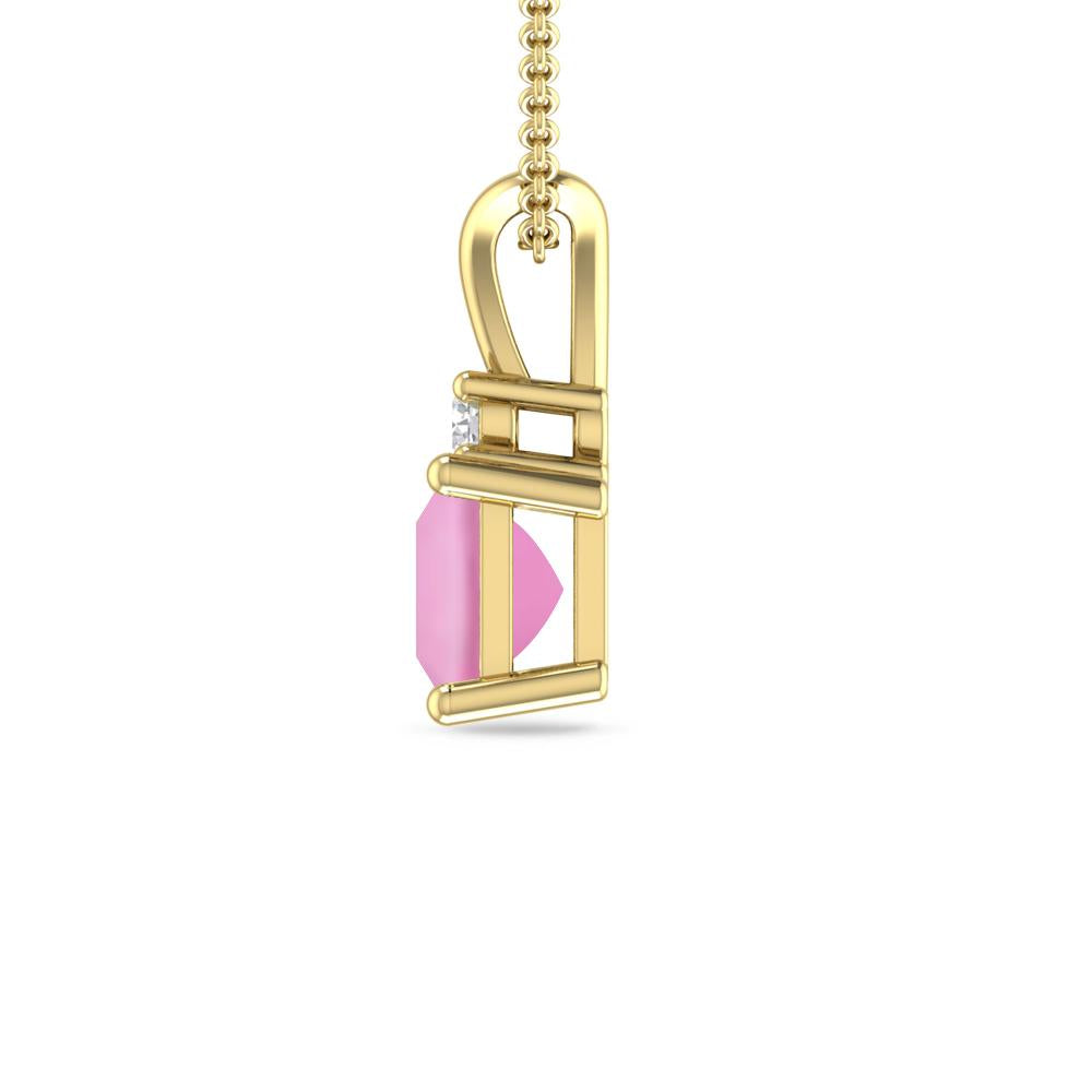 Yellow Gold - Pink Tourmaline