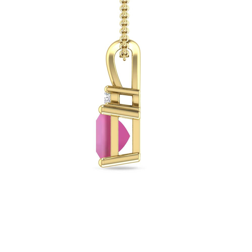 Yellow Gold - Pink Tourmaline