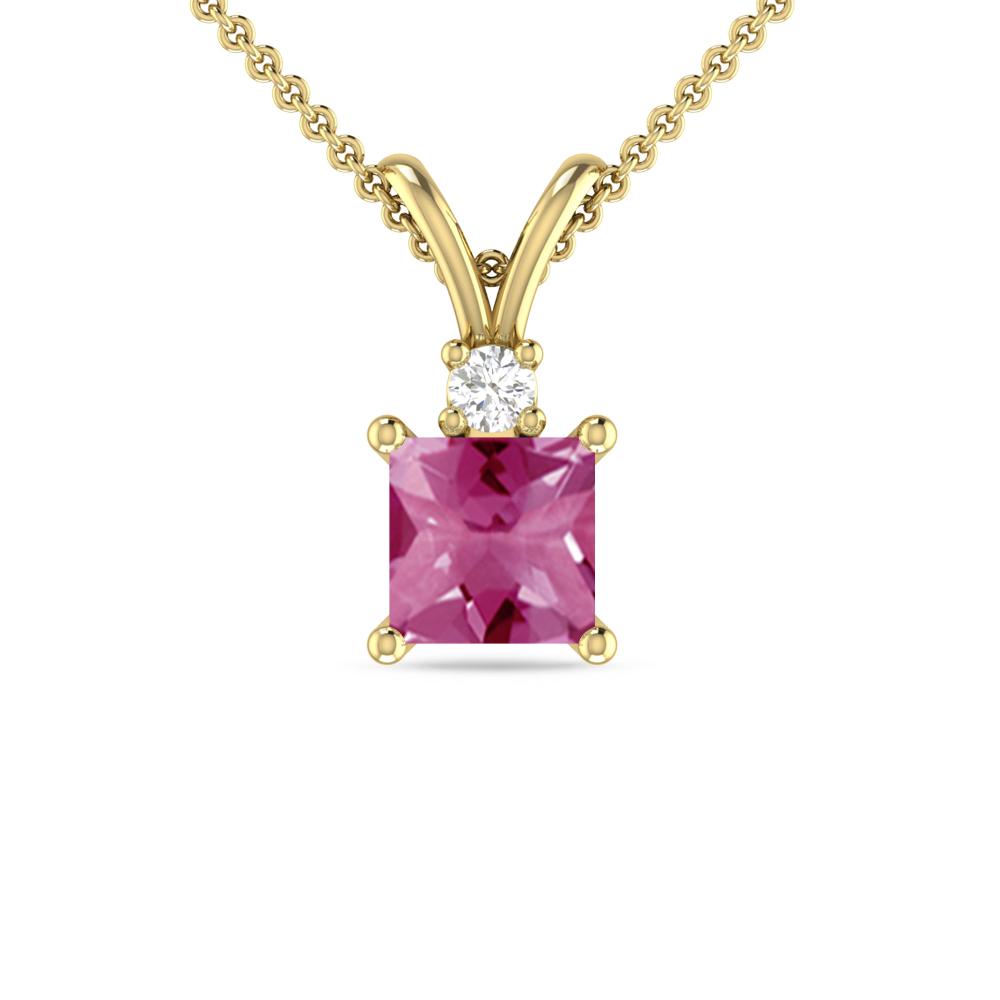 Yellow Gold - Pink Tourmaline