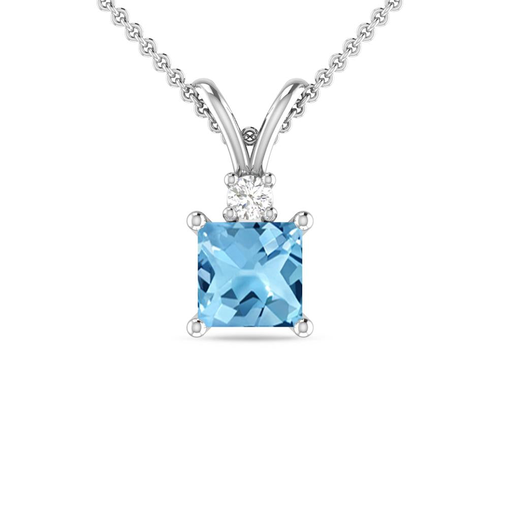 White Gold - Blue Topaz