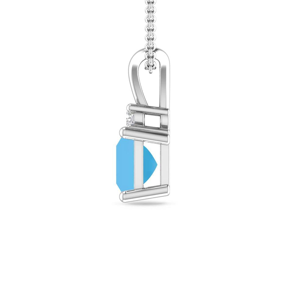 White Gold - Blue Topaz