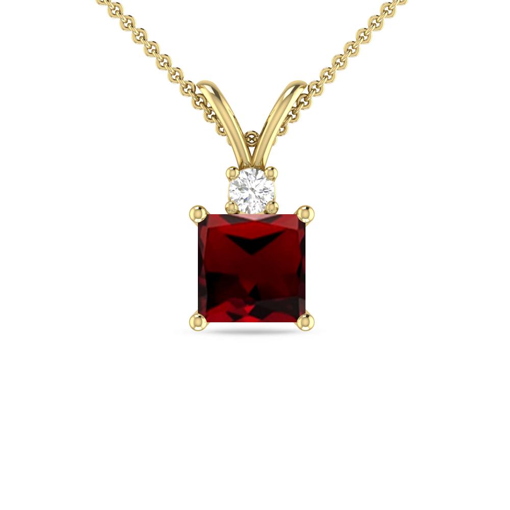 Yellow Gold - Garnet