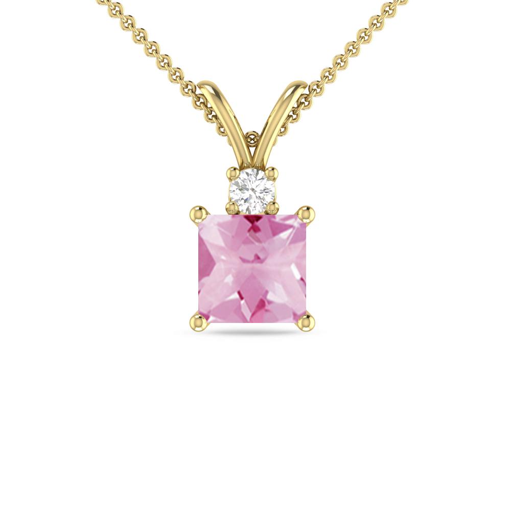 Yellow Gold - Pink Tourmaline