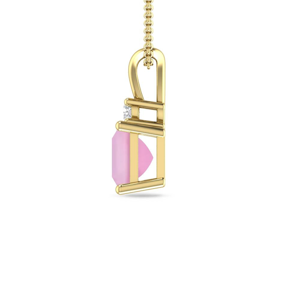 Yellow Gold - Pink Tourmaline