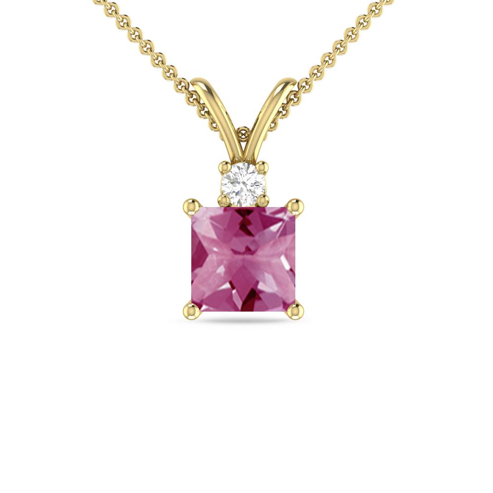 Yellow Gold - Pink Tourmaline