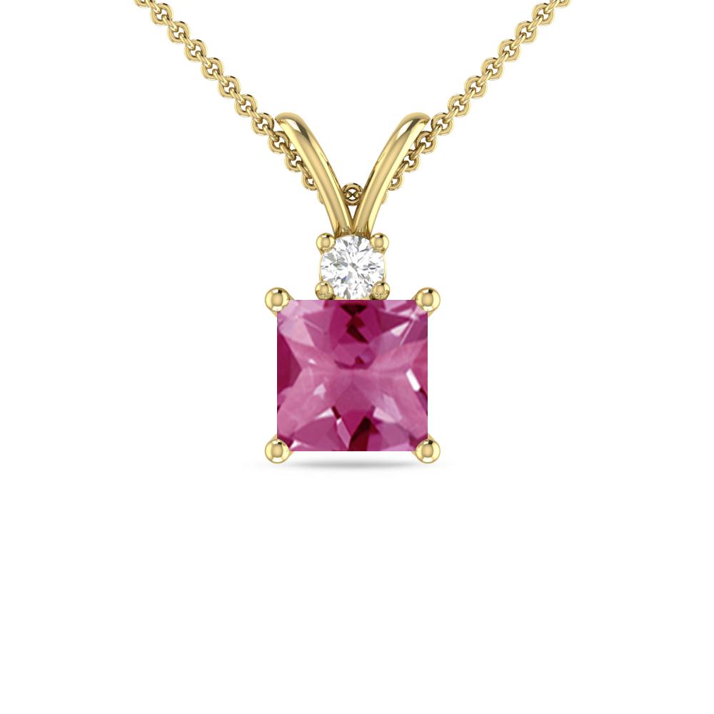 Yellow Gold - Pink Tourmaline