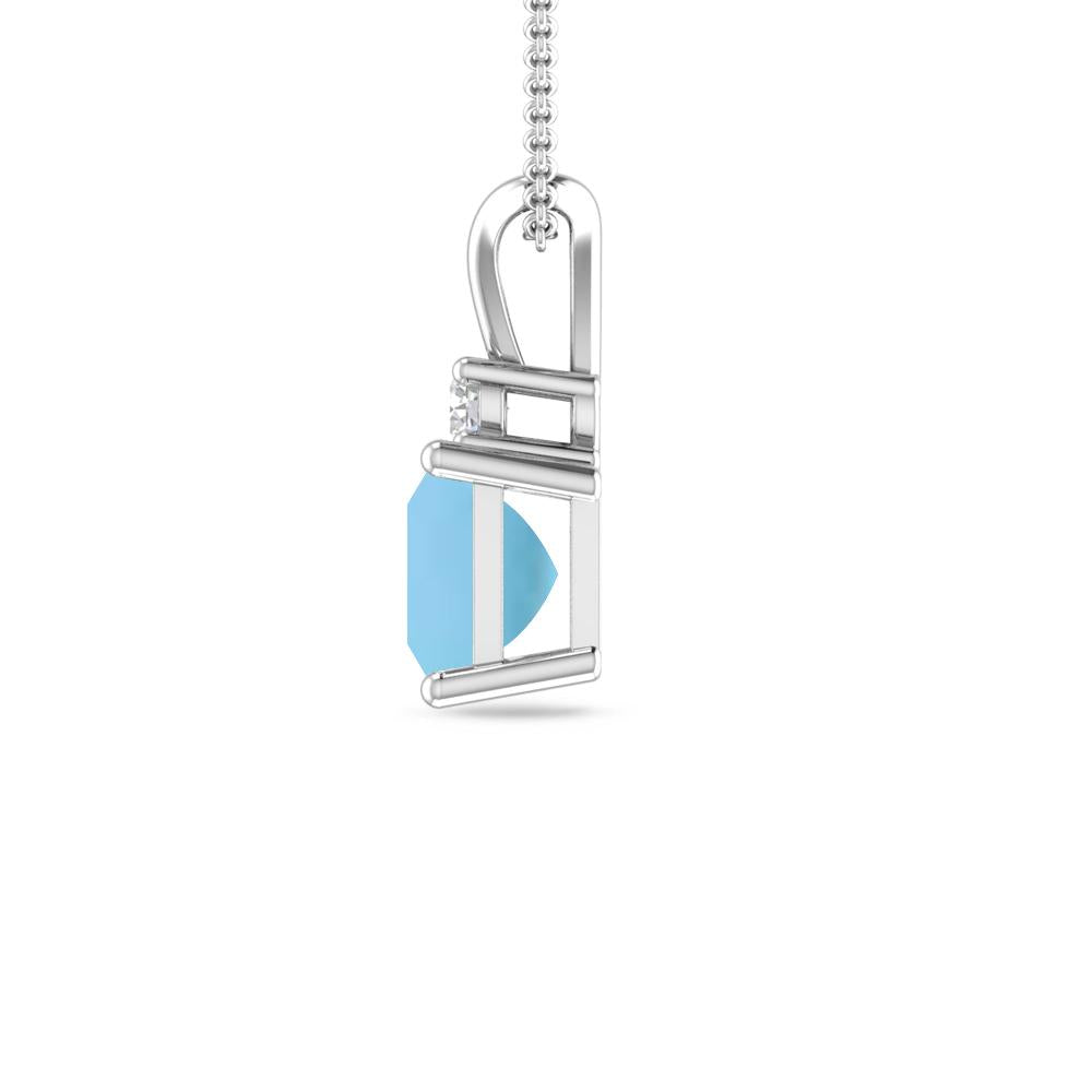 White Gold - Blue Topaz