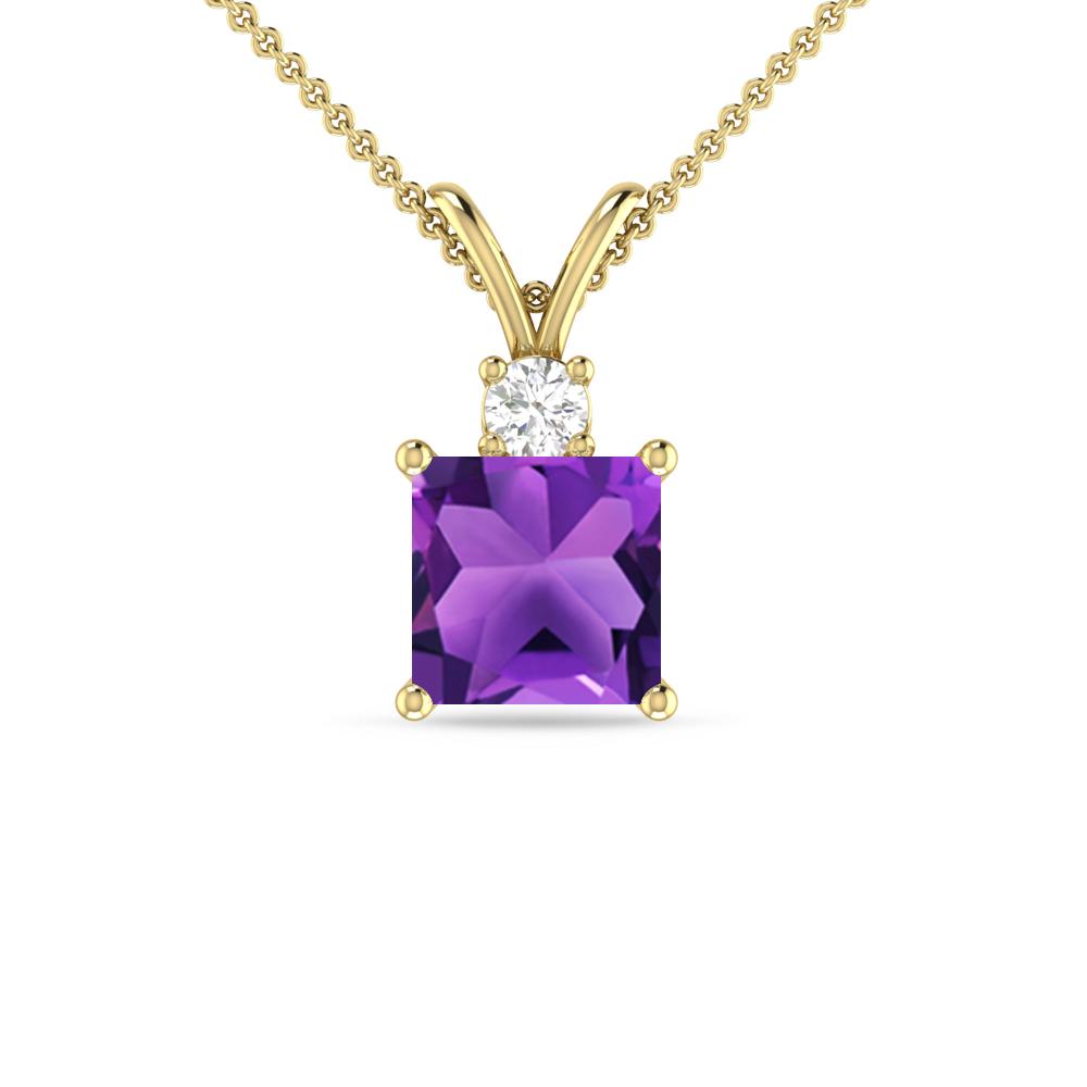 Yellow Gold - Amethyst