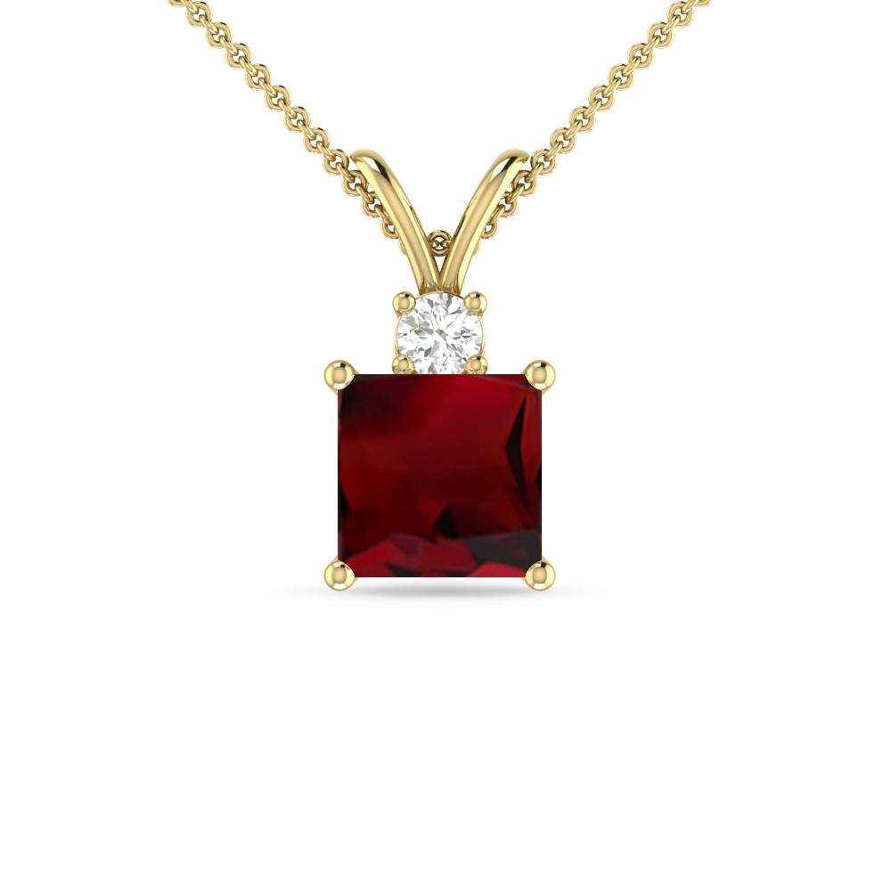 Yellow Gold - Garnet