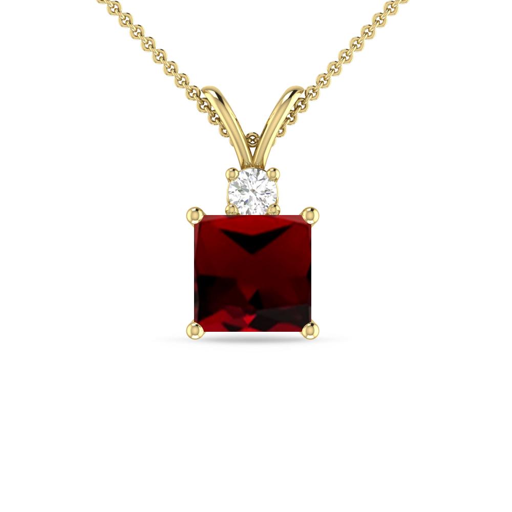 Yellow Gold - Garnet