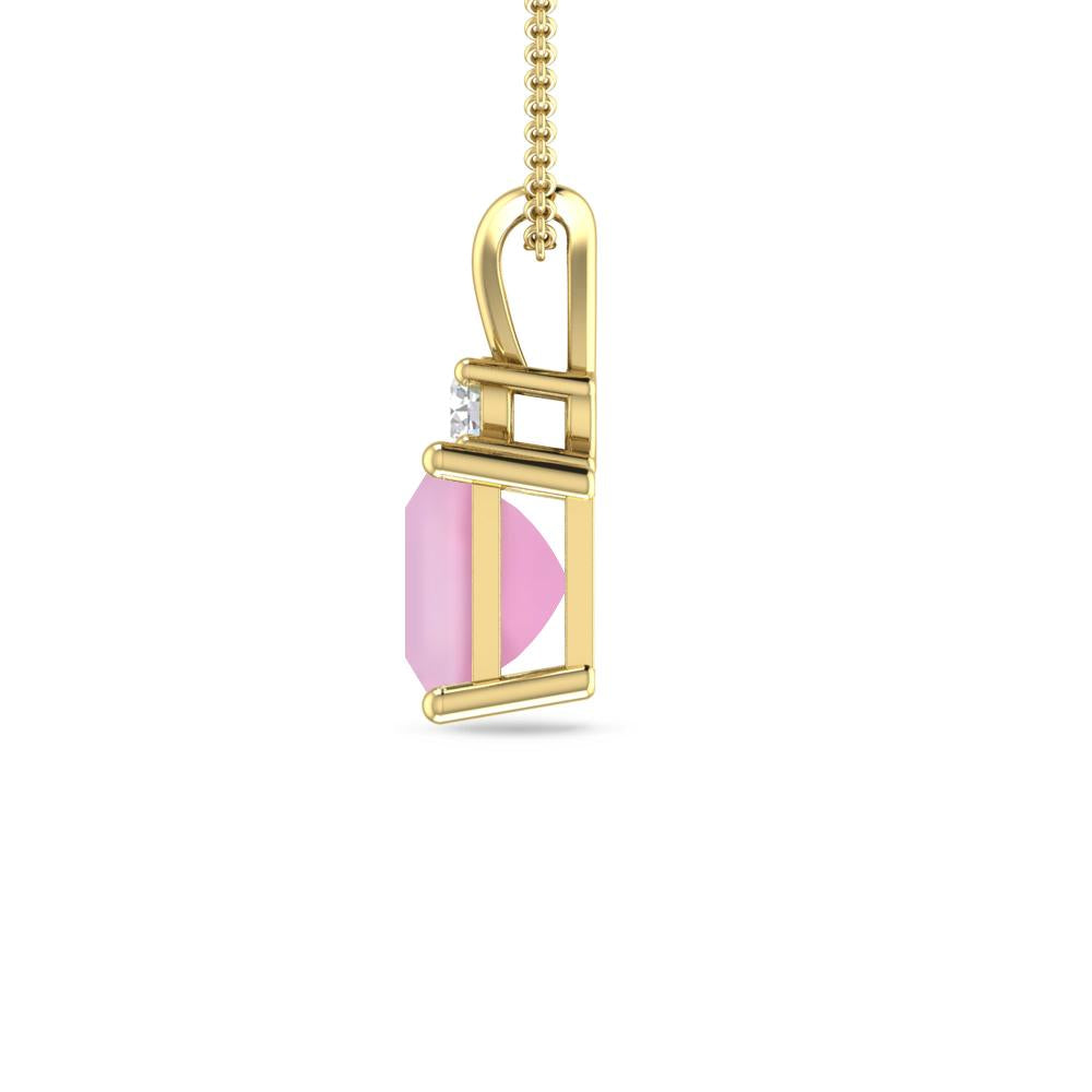 Yellow Gold - Pink Tourmaline