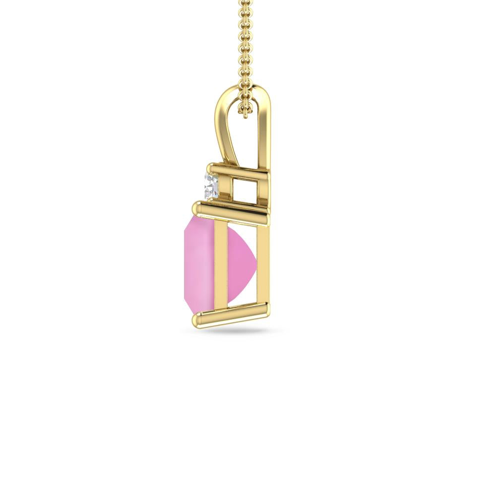 Yellow Gold - Pink Tourmaline