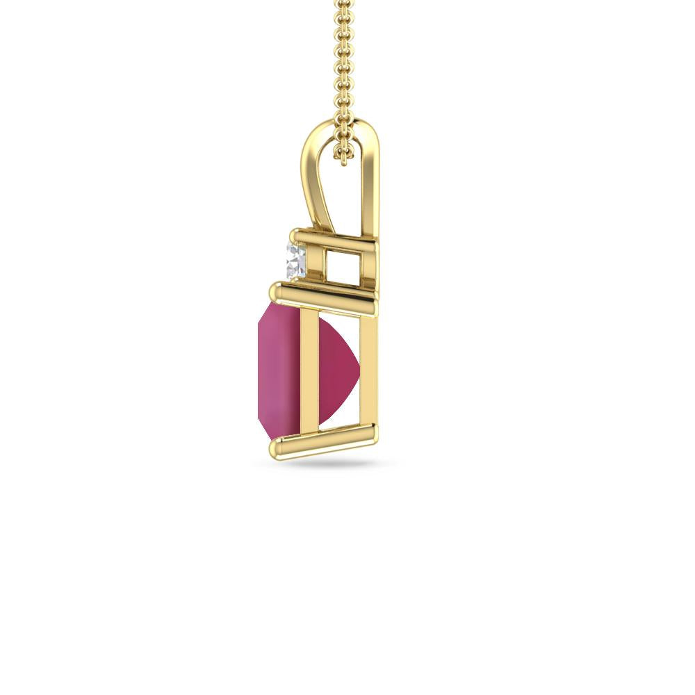 Yellow Gold - Pink Tourmaline