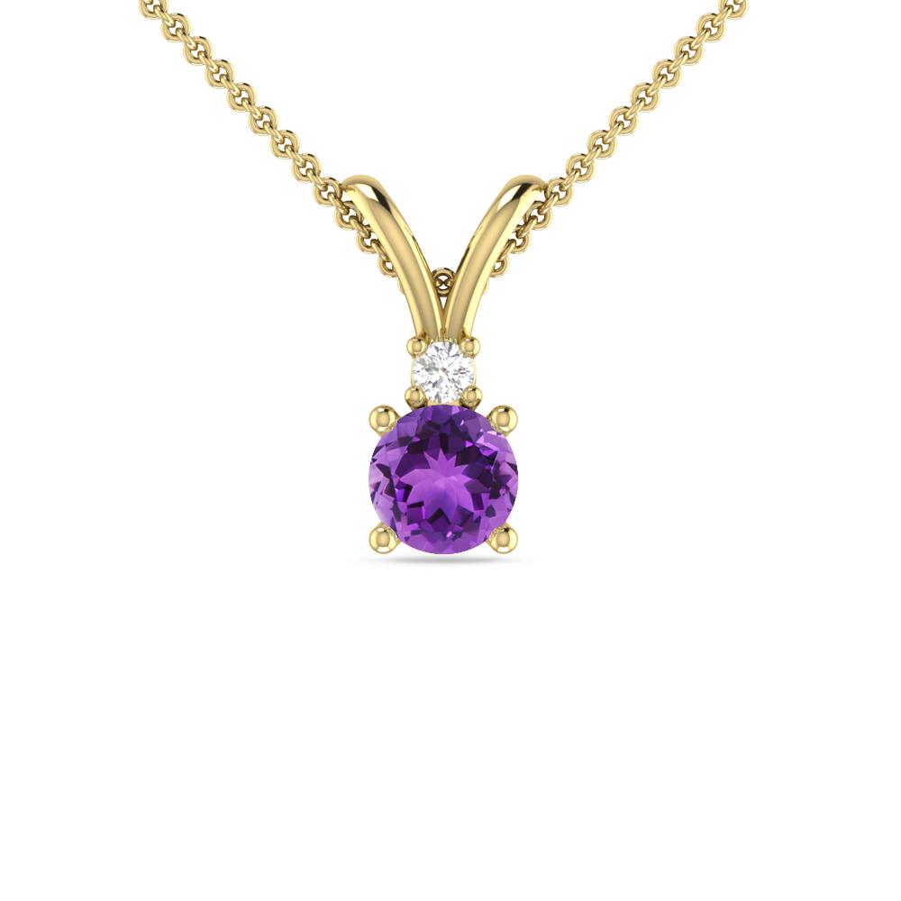 Yellow Gold - Amethyst